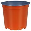 vidaXL Ronde Bloempot 100 st Terracotta &Oslash; 15 x 13 cm Kunststof