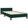 vidaXL Bedframe zonder matras 80x200 cm fluweel donkergroen