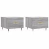 vidaXL Salontafels 2 st 50x50x40 cm bewerkt hout grijs sonoma eiken