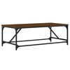 vidaXL Salontafel 100x50x35 cm bewerkt hout bruin eikenkleur