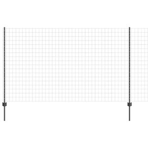 vidaXL Gelaste draadhek 10 x 1,4 m (B x H) PVC-Coated Staal Grijs Mesh