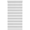 vidaXL Zebra rolgordijn 80x100 cm stofbreedte 75,9 cm lichtgrijs