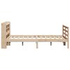 vidaXL Bedframe met hoofdbord massief grenenhout 150x200 cm