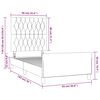 vidaXL Bedframe zonder matras 90x190 cm stof donkergrijs