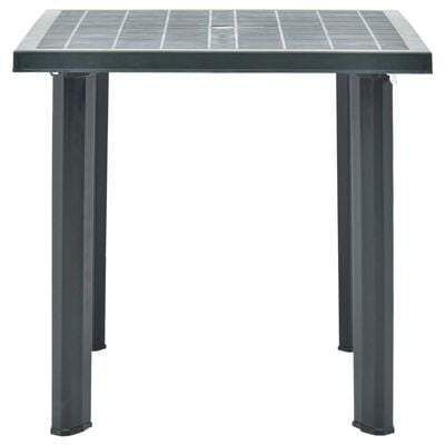 vidaXL Tuintafel 80x75x72 cm kunststof groen