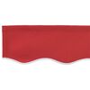 vidaXL Vervangingsdoek voor zonnescherm Rood 380 x 295 cm Polyester