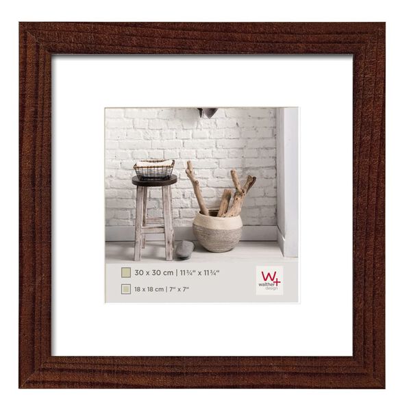 Walther Design Fotolijst Home 30x30 cm walnootkleurig