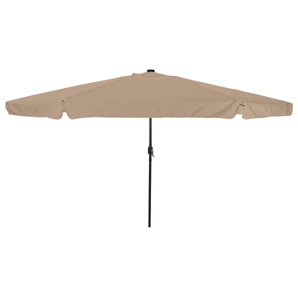 vidaXL Tuinparasol Taupe en Zwart 395 x 395 x 245 cm