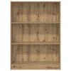 vidaXL Boekenkast 80x24x109 cm bewerkt hout artisanaal eikenkleurig