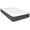 vidaXL Boxspring stof donkergrijs 160x200 cm