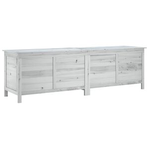 vidaXL Tuinbox 198,5x50x56,5 cm massief vurenhout wit