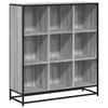 vidaXL Boekenkast 97,5x33x107,5 cm bewerkt hout en metaal grijs sonoma
