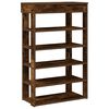 vidaXL Schoenenrek 60x30x98 cm bewerkt hout gerookt eikenkleurig