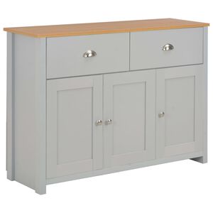 vidaXL Dressoir 112x35x81 cm grijs