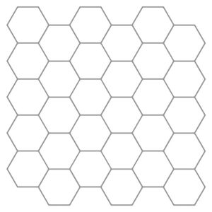 vidaXL Hexagon tegel 50 st Wit Grijs 30 x 30 cm Polyurethaan en PET
