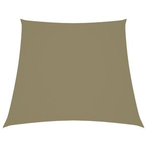 vidaXL Zonnezeil trapezium 2/4x3 m oxford stof beige