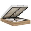 vidaXL Ottoman Bedframe Artisan Eik 120 x 190 cm Geconstrueerd hout