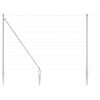 vidaXL Gecombineerd draadhek met spikes 50 x 1,6 m Zilverkleurig Mesh