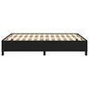 vidaXL Bedframe zonder matras stof zwart 140x190 cm