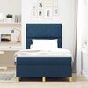vidaXL Boxspringbed met matras met hoofdeinde Blauw 120 x 200 cm Stof