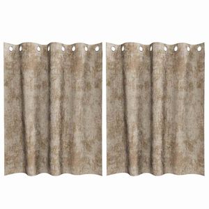 vidaXL Velvet Gordijnen 2 st champagne 140 x 140 cm Fluweel
