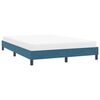 vidaXL Bedframe zonder matras 140x210 cm fluweel donkerblauw