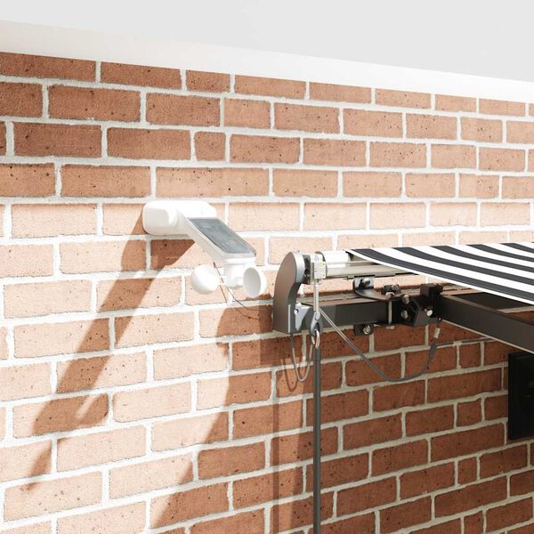 vidaXL Luifel automatisch uittrekbaar LED 450x300 cm antraciet en wit