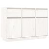 vidaXL Dressoir 111x36x75 cm massief grenenhout wit