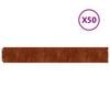 vidaXL Gazonranden 50 stuks 15x103 cm flexibel cortenstaal