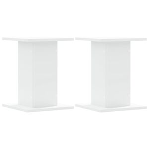 vidaXL Plantenstandaards 2 st 30x30x40 cm bewerkt hout wit
