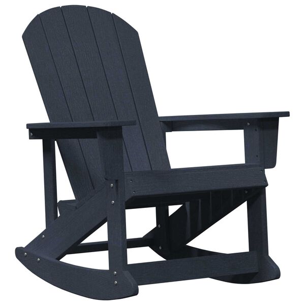 vidaXL Adirondack Schommelstoel Marineblauw 92 x 73,5 x 92 cm HDPE