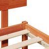 vidaXL Bedframe Wasbruin 100 x 200 cm Massief grenenhout