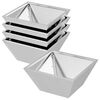 vidaXL Plantenbak 5 st zilver 35 x 35 x 15 cm Roestvrij staal
