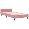 vidaXL Boxspringbed met hoofdeinde Roze 100 x 200 cm Fluweel