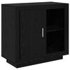 vidaXL Dressoir Zwart Eiken 80 x 40 x 75 cm Bewerkt hout