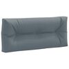 vidaXL Pallet Rugkussen VIANEN 100% Polyester Blauw 120 x 40 x 12 cm