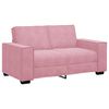 vidaXL 3-delige Loungeset met kussens fluweel roze