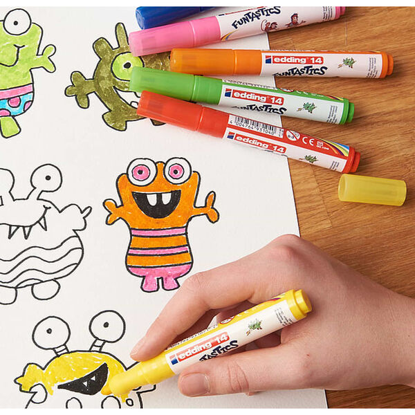 edding Viltstift 18 st Funtastics breed meerkleurig 14
