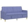 vidaXL Bank met opslag Jeans Blauw 172 x 78 x 87 cm Polyester