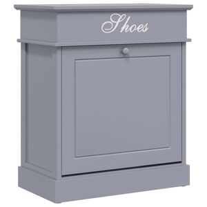 vidaXL Schoenenkast 50x28x58 cm paulowniahout grijs