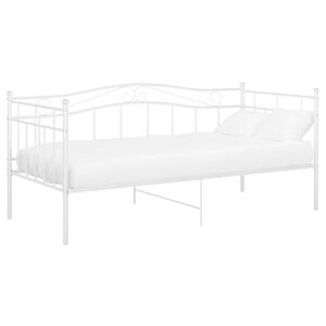 vidaXL Slaapbank metaal wit 90x200 cm