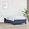 vidaXL Bedframe zonder matras 90x190 cm stof blauw