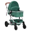 vidaXL Kinderwagen 2-in-1 aluminium groen