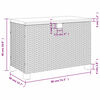vidaXL Tuinbox 80x40x48 cm poly rattan en acaciahout grijs