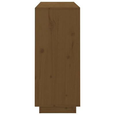 vidaXL Dressoir 104,5x34x80 cm massief grenenhout honingbruin
