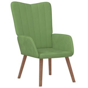 vidaXL Relaxstoel fluweel lichtgroen