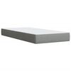 vidaXL Boxspring met matras stof lichtgrijs 90x190 cm