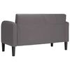 vidaXL Loveseat bank 110 cm kunstleer grijs