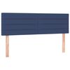 vidaXL Hoofdbord LED 144x5x78/88 cm stof blauw