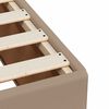 vidaXL Bedframe kunstleer cappuccinokleurig 140x190 cm